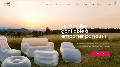 Vid air - mobilier gonflable