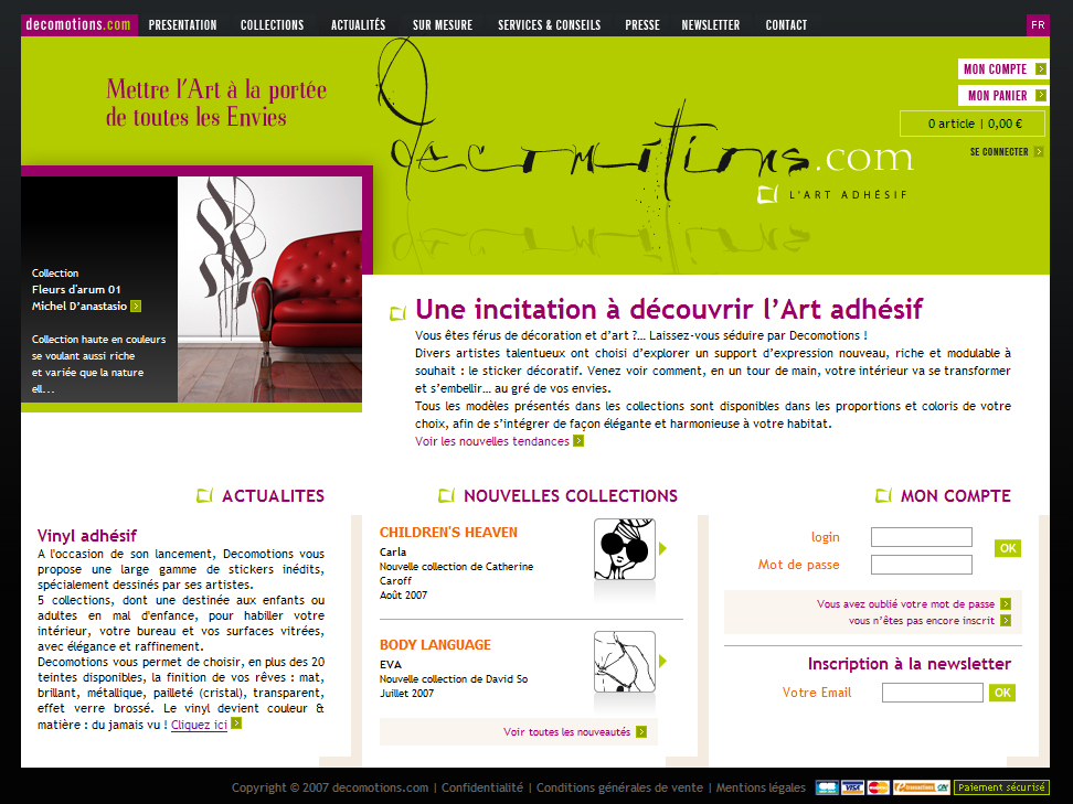 Decomotions - l'art du sticker adh�sif