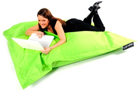 coussin loftbag vert