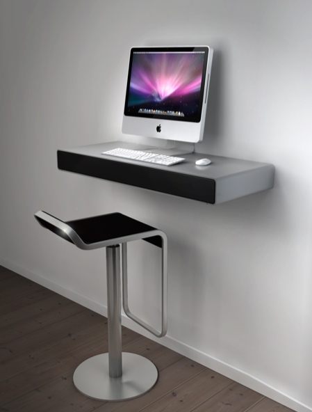 iDesk bureau mural design pour iMac