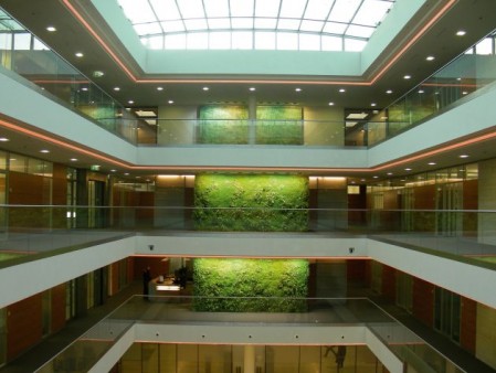 Indoor landscaping, Green wall