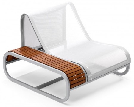 chaise de jardin avec accoudoir Ego tandem