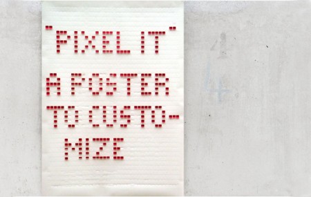 Pixel it, poster à customiser
