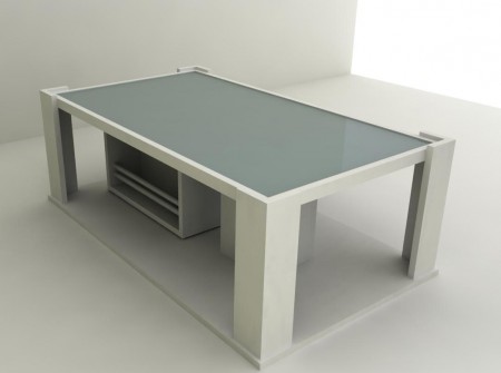 table basse dessinée avec Google sketchup par Emmanuel Marcombe