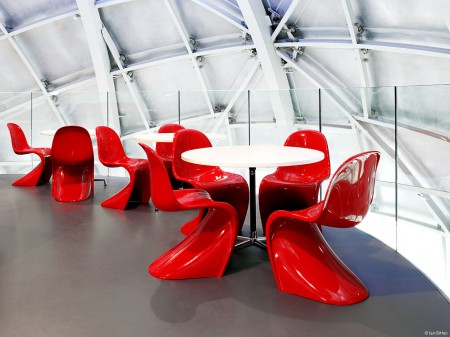 chaise Panton chair rouge Vitra