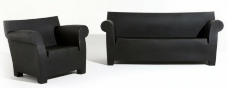 fauteuil et canapé Bubble club noir - Philippe Starck Kartell
