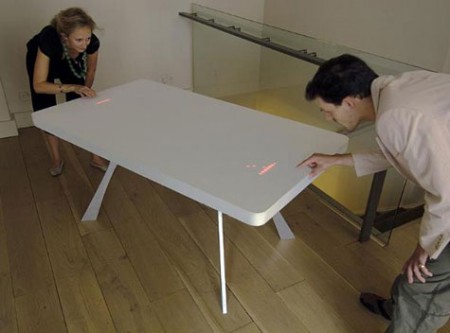 table en corian jeu video Pong Atari