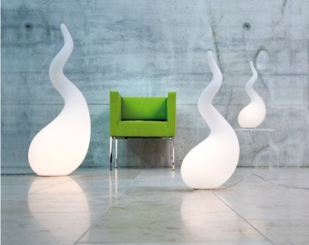 lampe à  poser Alien avec une forme organique