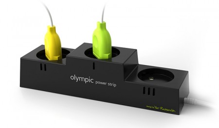 prises électrique en forme de podium olympique