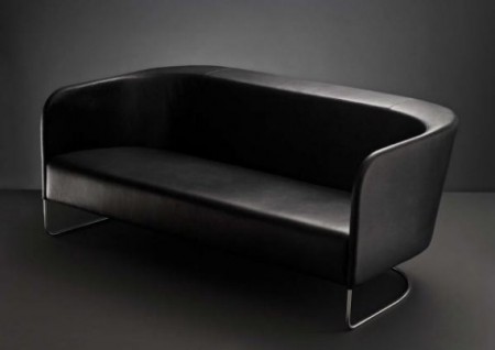 Kato black lounge sofa