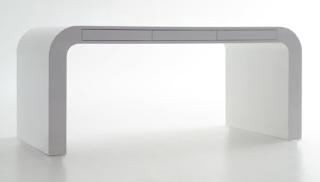 bureau signalement desk blanc