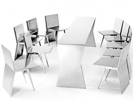 bar ou table de salle à manger avec les chaises : the monolith