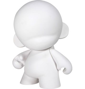 art toy géant blanc à  personnaliser Mega Munny