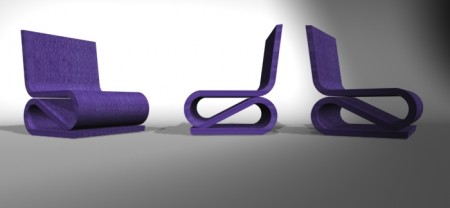 fauteuil design violet