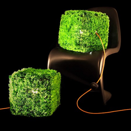 lampe cube herbe GrassOn ITlab design