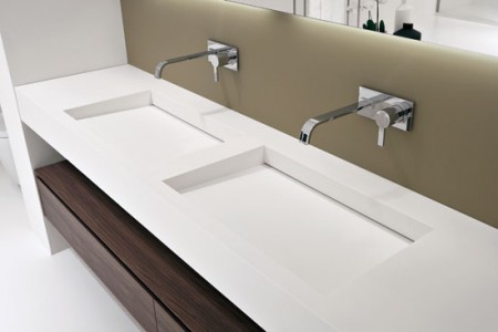 double vasque en corian MyslotAB