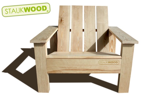 Fauteuil en bois Clube Staukwood