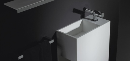 Meuble de salle de bain en corian pas cher Cosmic