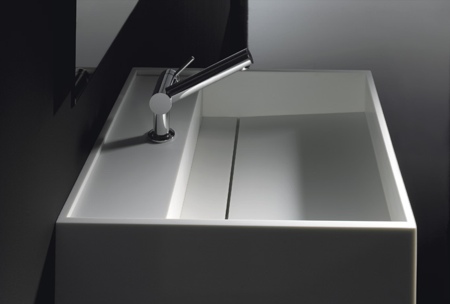 Vasque rectangle en corian Cosmic