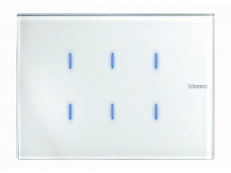 Interrupteur tactile en verre blanc Axolute Whice Bticino
