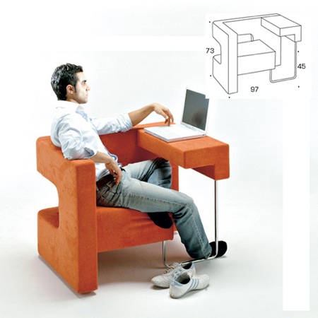 Fauteuil bureau pour ordinateur portable