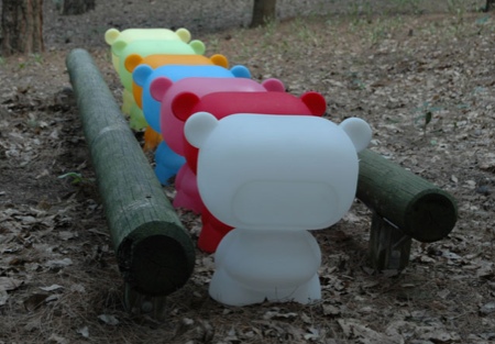Art toys colorés à  la queue leuleu