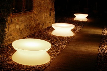 Table basse lumineuse LED lounge