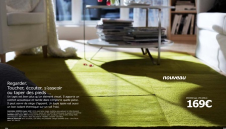 Tapis vert Ikea Andrea