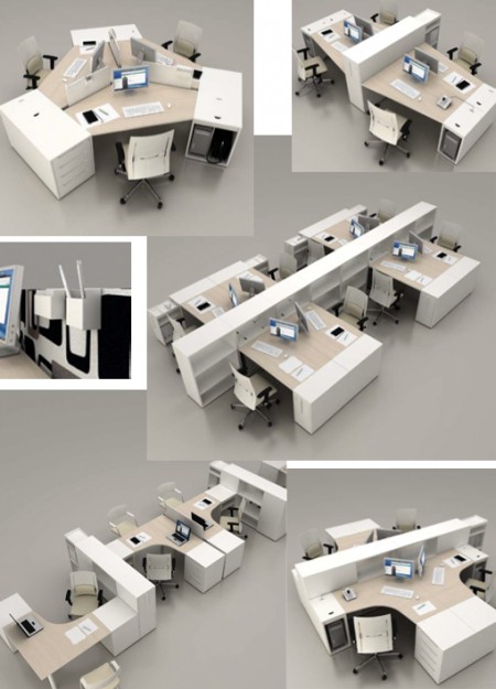 Bureaux modulables Logic