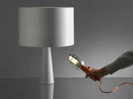 Lampe Cau avec baladeuse de chantier