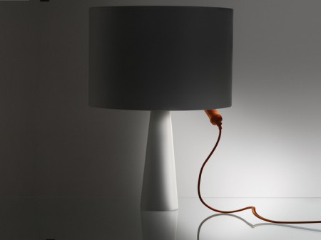 Lampe Danese Cau avec baladeuse orange