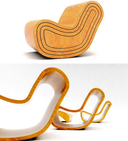 Magic chair par Dripta Roy, une chaise en bois 4 en 1