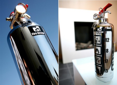 Extincteur chrome Fire design