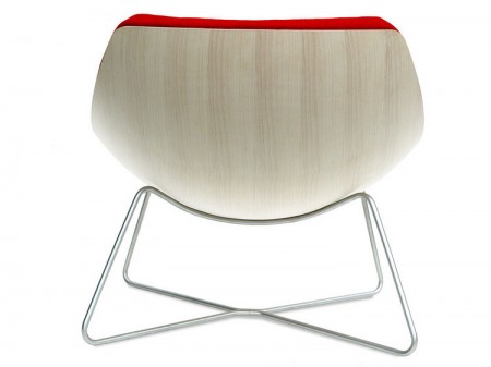 Coque en chêne blanchi de l'OC chair