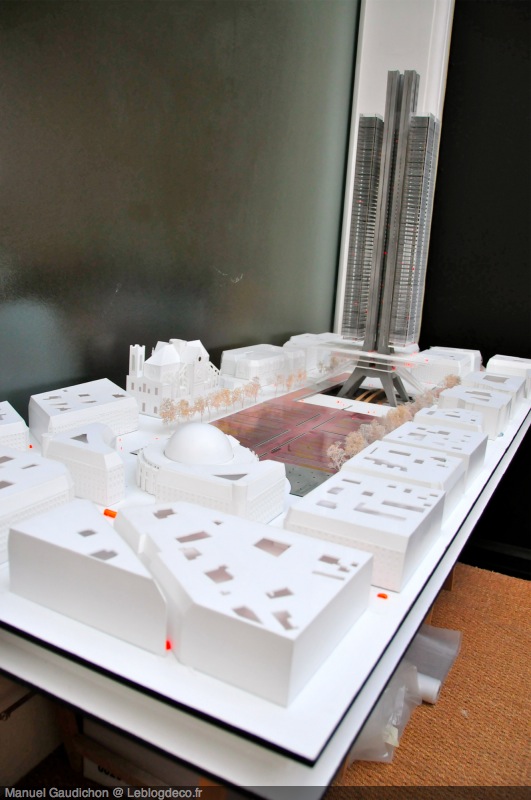 Maquette du projet de Chatelet les halles par Nelson Wilmotte