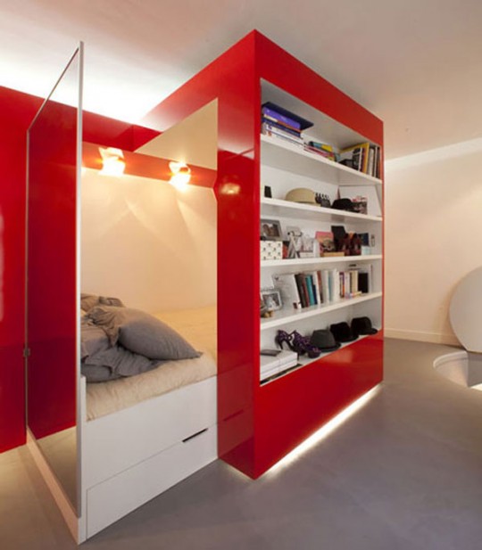 Petit ppartement design à  Paris par Paul Coudamy