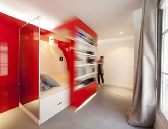 Meuble coulissant design - Red Nest