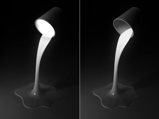 Pouring light, lampe coulante phosphorescente