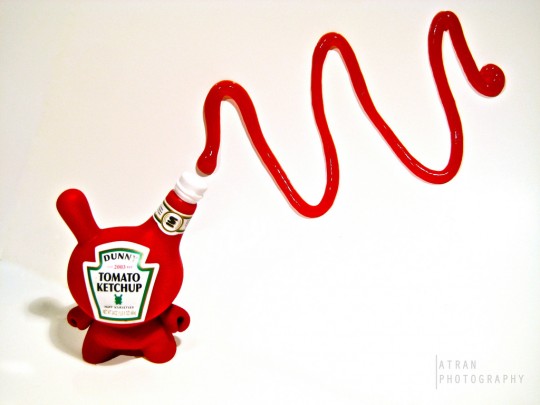 Art toy Dunny ketchup Heinz