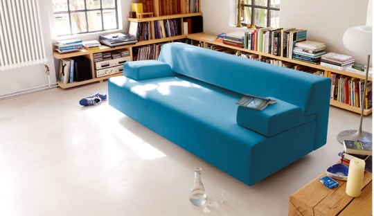 Canapé design bleu Cor Cosma