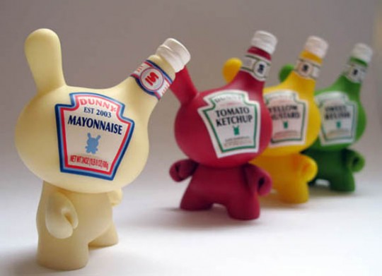 Kidrobot 2010 - collection moutard, mayonnaise, ketchup et sweet relish