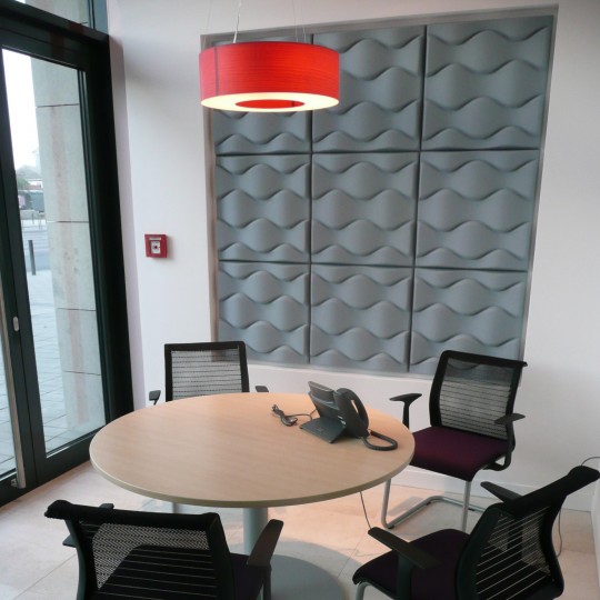 Panneau acoustique design gris Flo Soundwave by Offecct