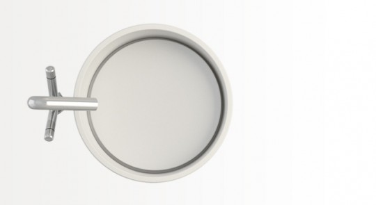 Vasque en corian à  poser ronde Ring
