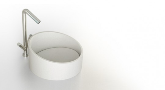 Vasque en corian à  poser haute Ring