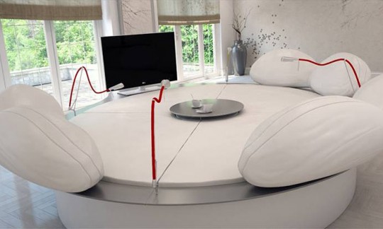 Future systems, Sofa lounge high tech blanc