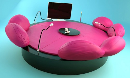 Sofa rose rond Future systems