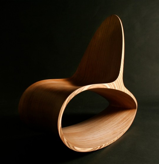 Ocean rocker, rocking chair en bois design