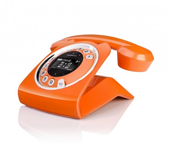 Sagemcom sixty - téléphone vintage orange