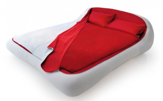 Zip bed Letto zip rouge et blanc original