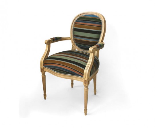 Fauteuil Louis XV customisé par Dransfield Ross